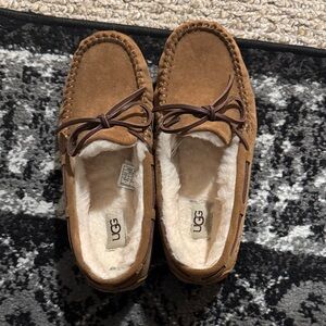 UGG Brown Suede Moccasin Slippers